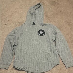Barstool Gray Quilted Hoodie